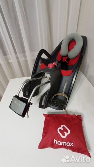 Велокресло hamax с подушкой и дождевиком