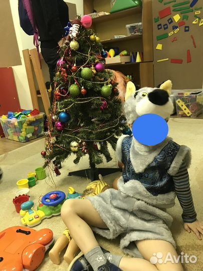 Новогодний костюм волк батик