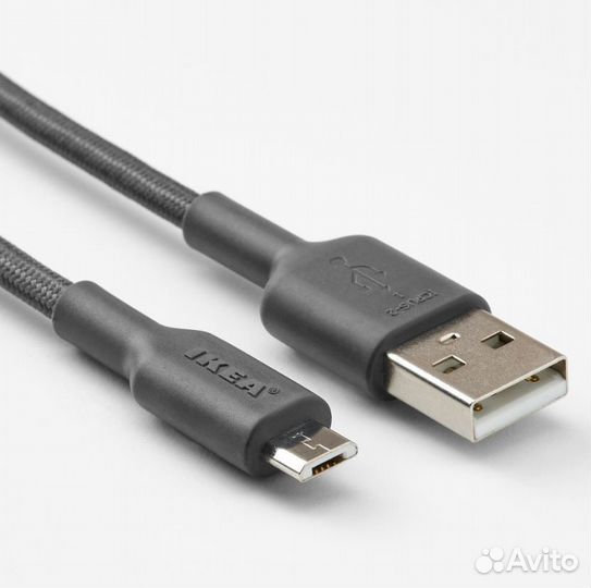 Кабель икеа лилльхульт USB А – micro-USB, 1.5 м