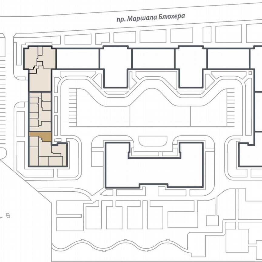 2-к. квартира, 69,6 м², 2/15 эт.