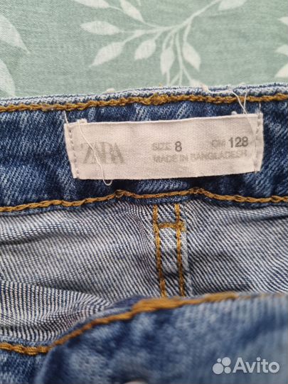 Юбка джинсовая zara 128