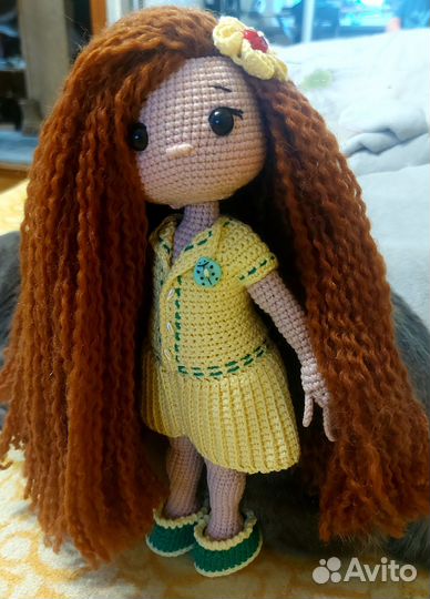 Кукла ручной работы с одеждой