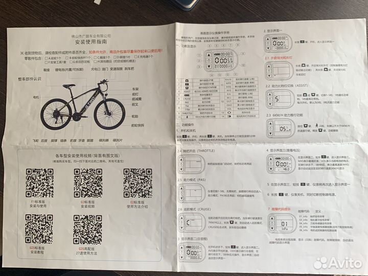 Электро велосипед новый