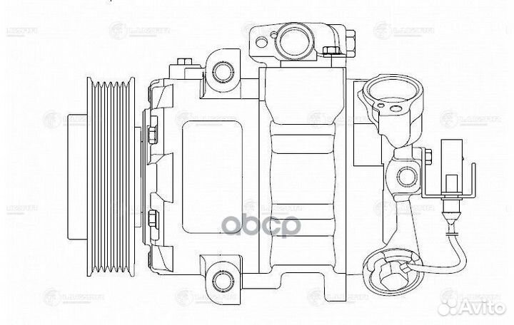 Компрессор кондиц. для а/м Skoda Fabia II (07) /VW