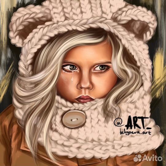 Арт портрет по фото в цифровом формате