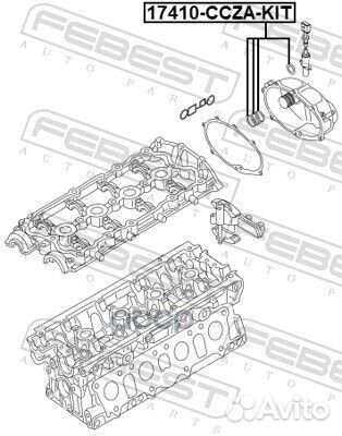 17410-ccza-KIT к-кт уплотнительных колец Audi