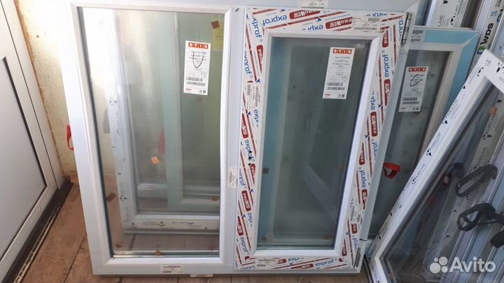 Окна новые 950х950 с открыванием и без