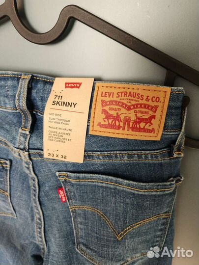 Джинсы levis 711 skinny новые