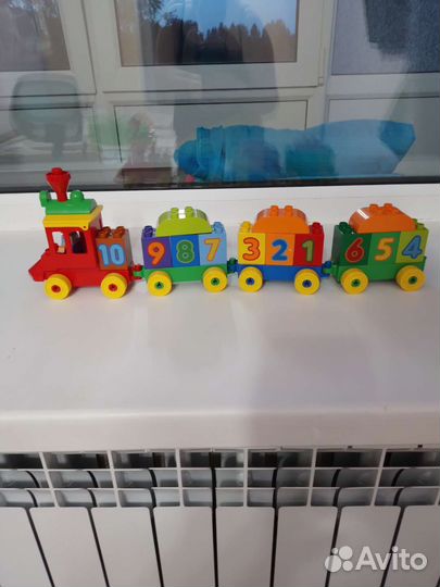 Lego duplo поезд и ферма