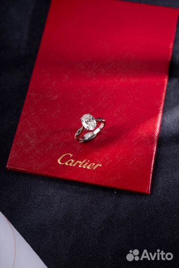 Кольцо Cartier Solitaire 2,05 ct G/VVS2 Platinum R
