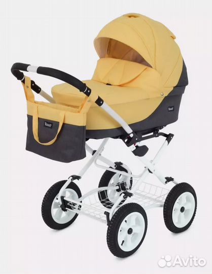 Коляска Рант Siena 2 в 1 (желтый/серый)