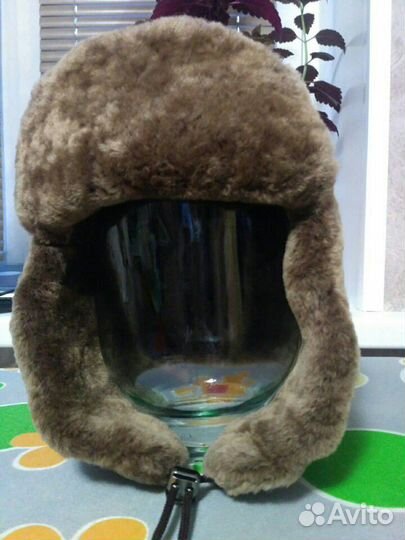 Меховая шапка на мальчика р.50-53, новая