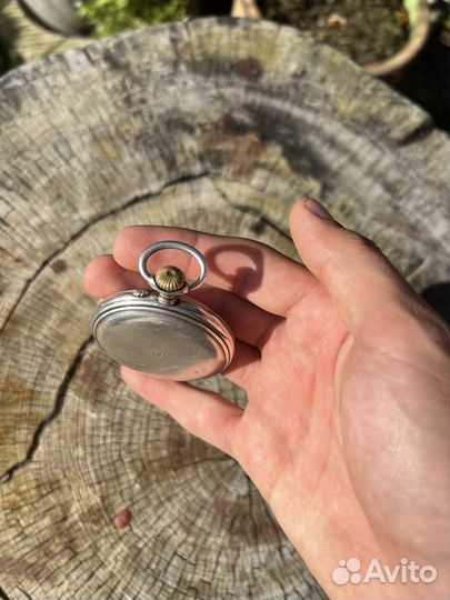 Старинные карманные часы серебро