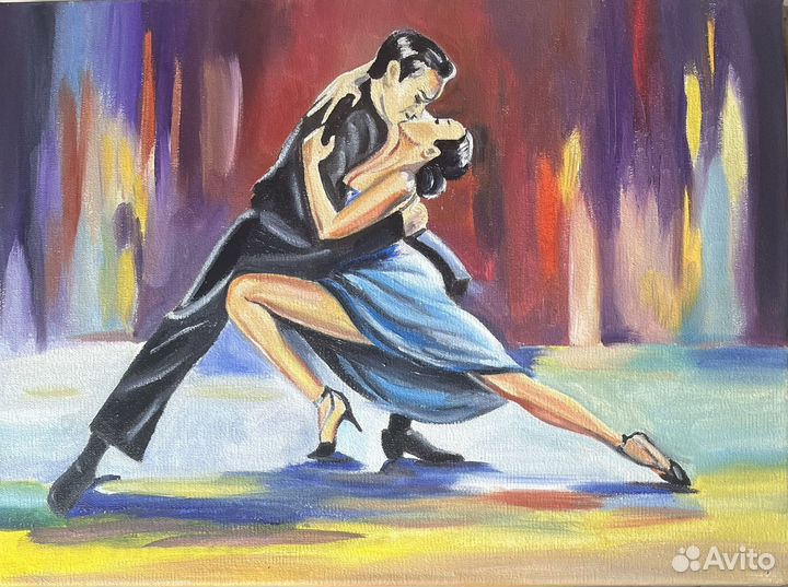 Картина маслом танго с Антонио