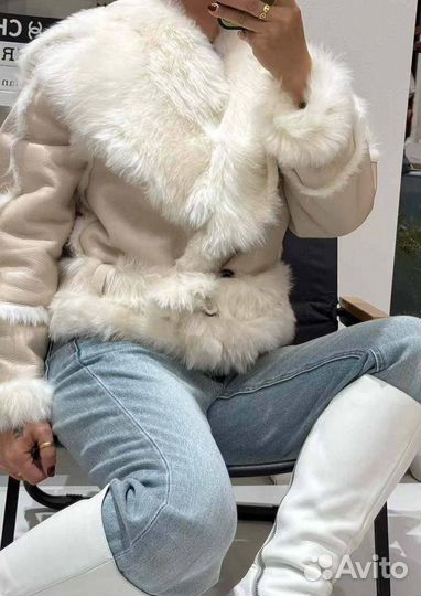 Saint laurent дубленка роскошная