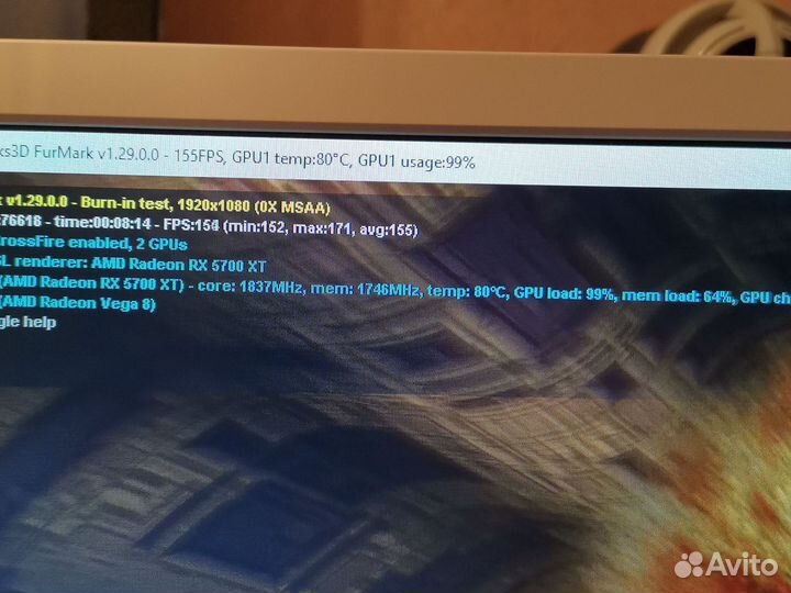 Видеокарта Rx 5700 xt, 470, 580