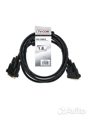 Кабель DVI - DVI, 1.8м, TV-COM