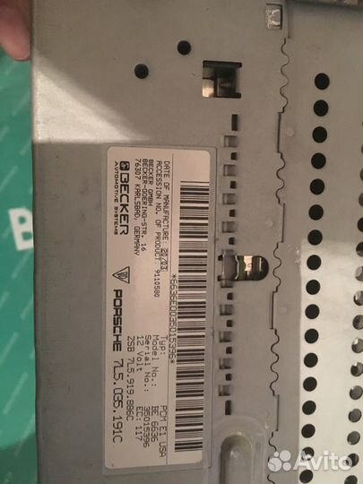 Магнитола штатная Porsche cayenne