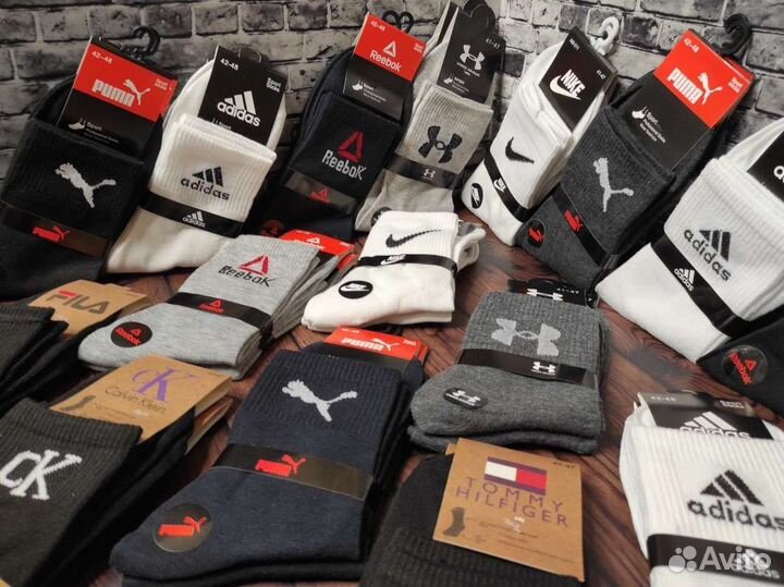 Носки Nike Adidas Puma Tommy Hilfiger