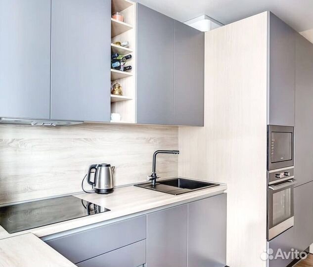 Современная кухня на заказ мдф фасады