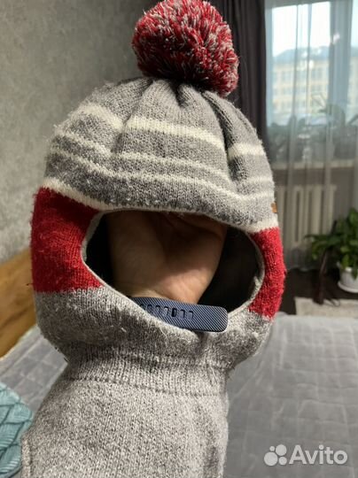 Шапка шлем зимняя
