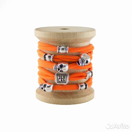 Браслет из лайкры с дизайном из черепов