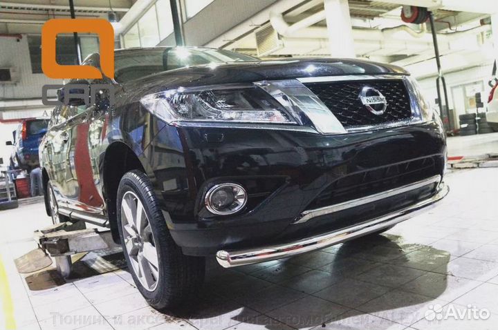 Защита переднего бампера Nissan Pathfinder R52