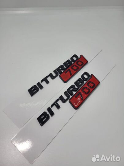 Шильдик надпись эмблема Biturbo 700 Мерседес