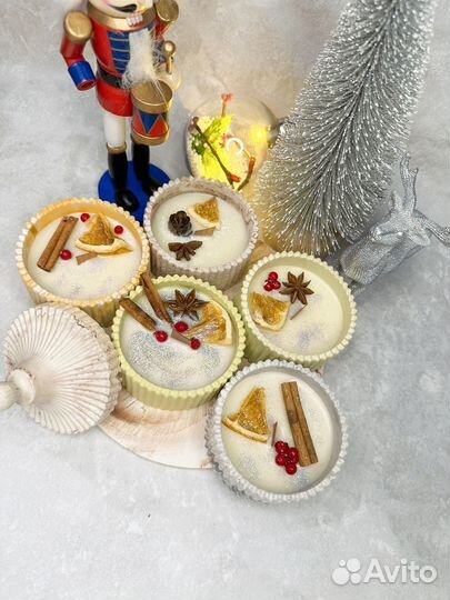 Новогодние свечи подарки ручной работы