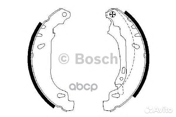 Колодки торм барабан Renault Clio II 0986487556