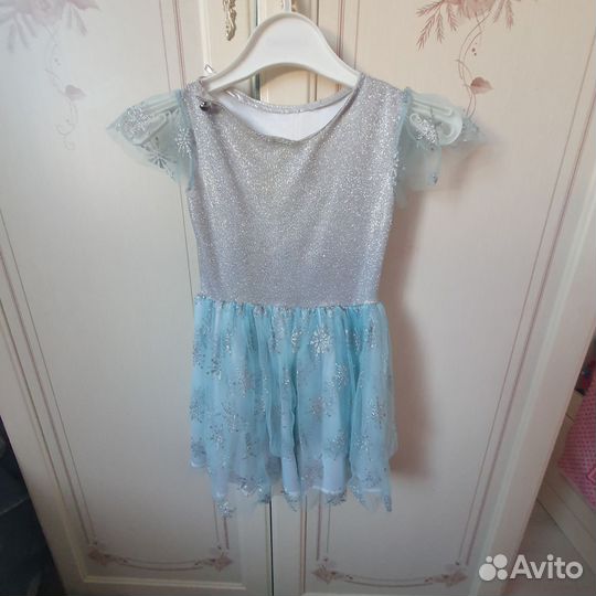 Платье снежинки 98 104