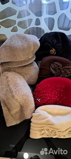 Женские берет шапки шерсть