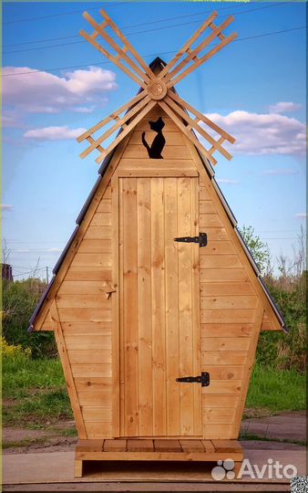 Дачный туалет деревянный ELE1005
