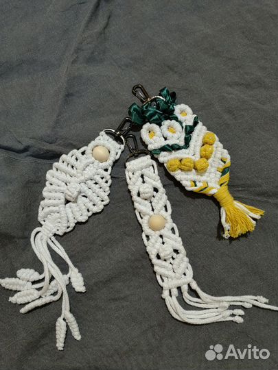 Макраме ангел и брелок