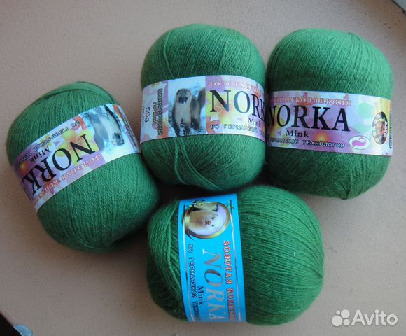 Пряжа пух норки