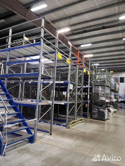 Стеллажи паллетные Мезонин бу полочный