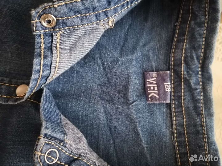 Джинсовая рубашка для девочки