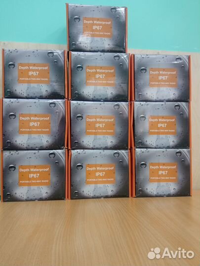 Комплект 10 шт. Рация Baofeng UV-9R plus Ip67