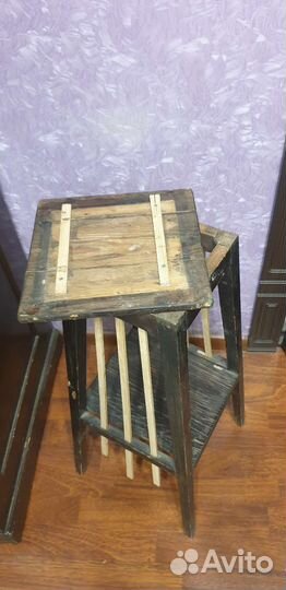 Старинная жардиньерка этажерка