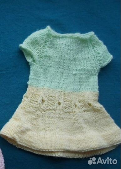 Платье для куклы СССР гдр. Ручная работа