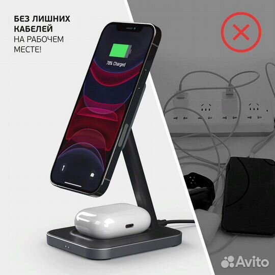 Беспроводная зарядка iPhone Deppa MageSafe