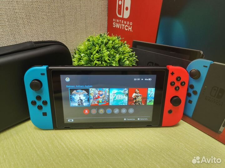 Прошитый Nintendo Switch rev.2 (чип PicoFly) 160gb