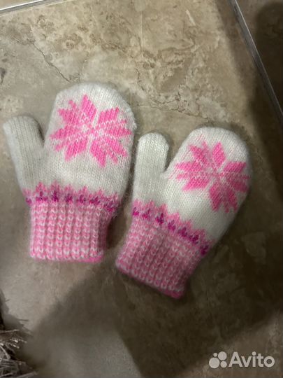 Варежки на вевочку