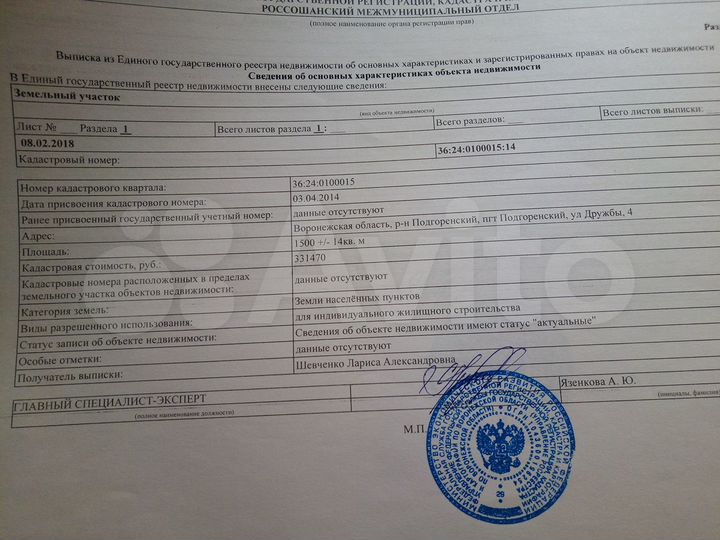 Участок 15 сот. (ИЖС)