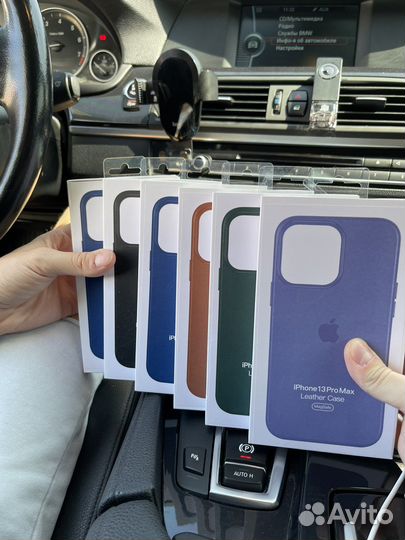 Кожаный чехол MagSafe