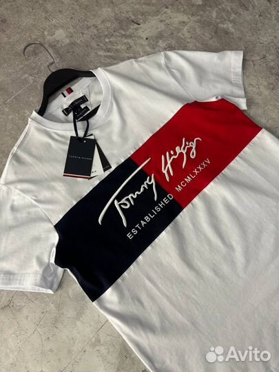 Футболка Tommy Hilfiger белая Established