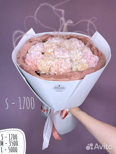 Букет пионовидных роз (коробка, композиция)