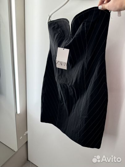 Платье бандо zara