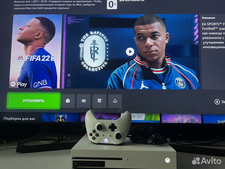 Xbox One S 500gb + 450 игр + live gold