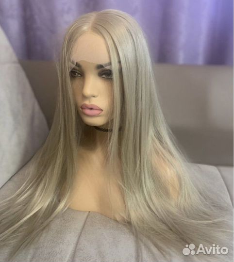 Парик на сетке светлый блонд термо